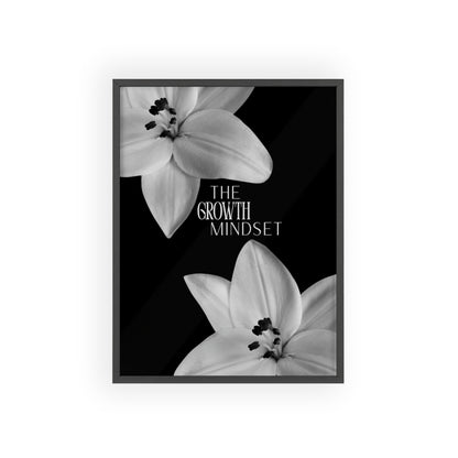 The Growth Mindset Monochrome Framed Poster