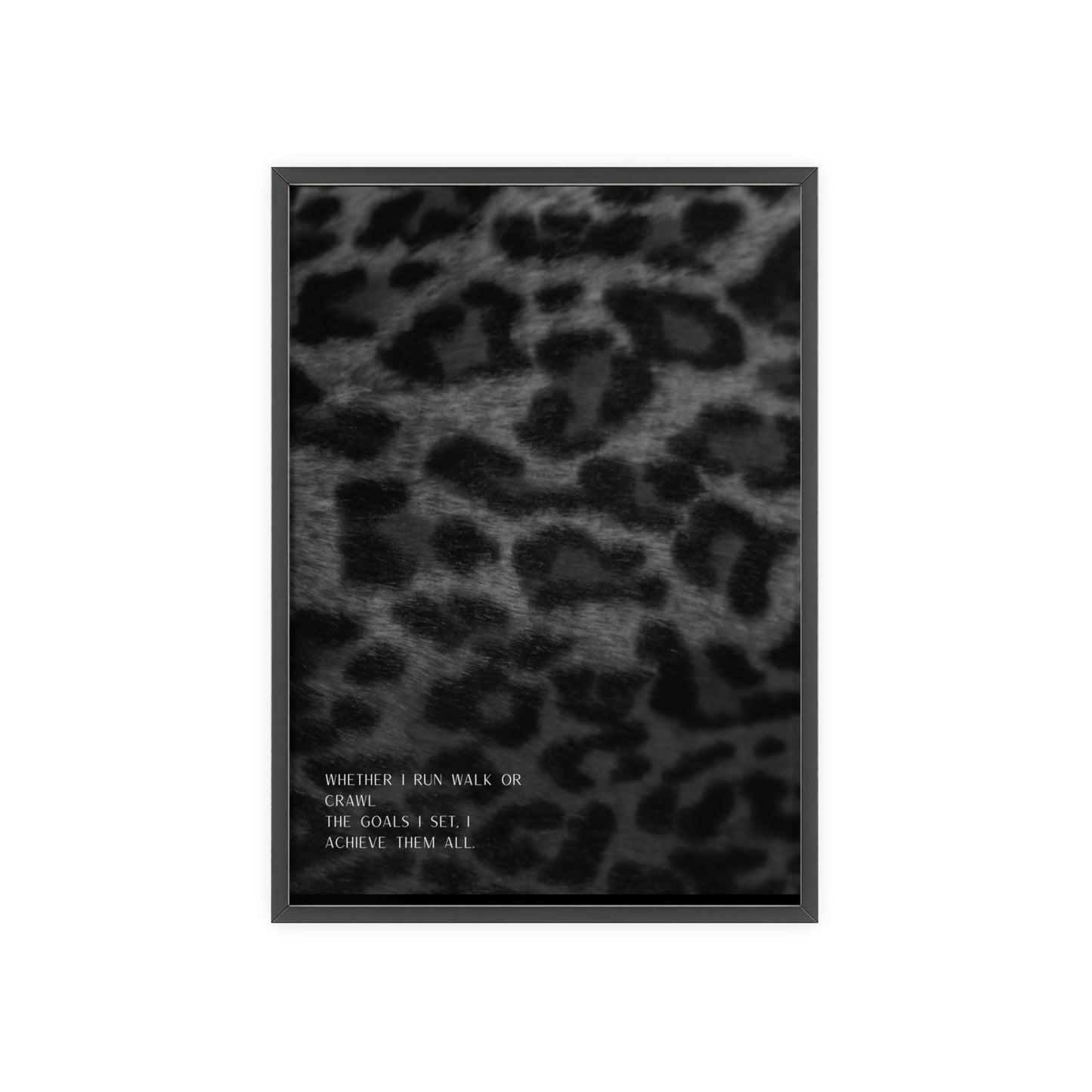 Indomitable Spirit Framed Poster (Monochrome)
