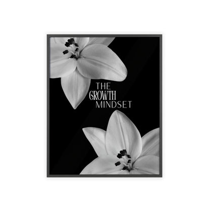 The Growth Mindset Monochrome Framed Poster