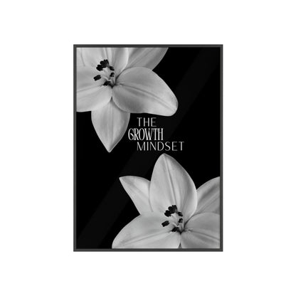 The Growth Mindset Monochrome Framed Poster