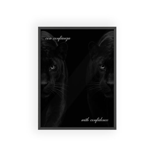 Con Confianza Framed Poster