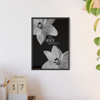 The Growth Mindset Monochrome Framed Poster