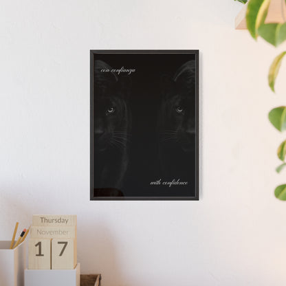 Con Confianza Framed Poster