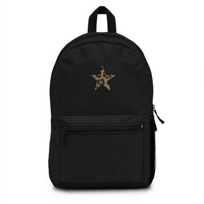 Glamour Leopard Print Star Backpack