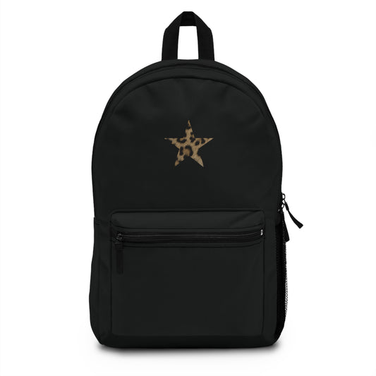 Glamour Leopard Print Star Backpack