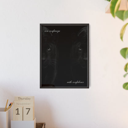 Con Confianza Framed Poster