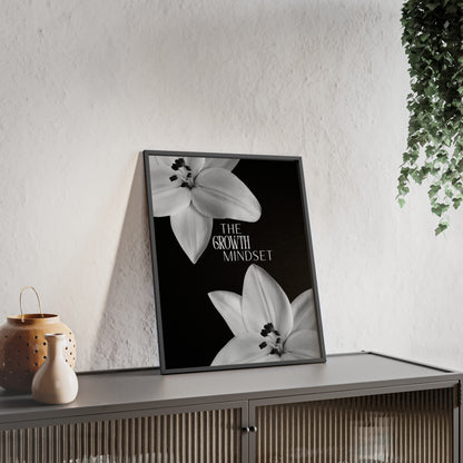 The Growth Mindset Monochrome Framed Poster