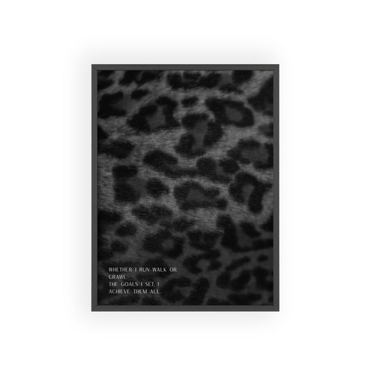 Indomitable Spirit Framed Poster (Monochrome)