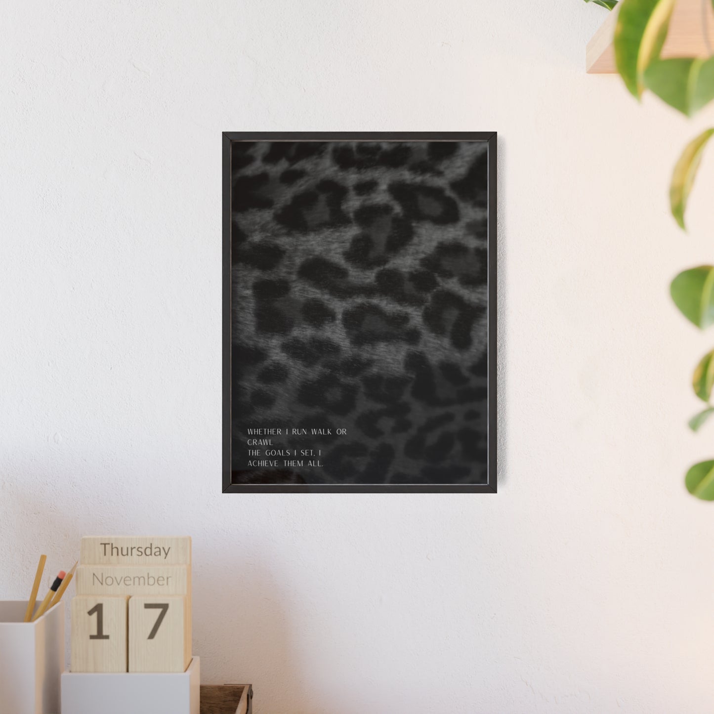 Indomitable Spirit Framed Poster (Monochrome)