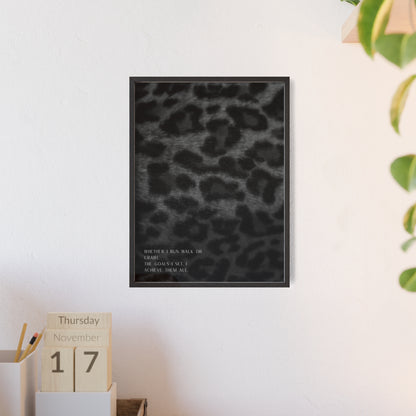 Indomitable Spirit Framed Poster (Monochrome)